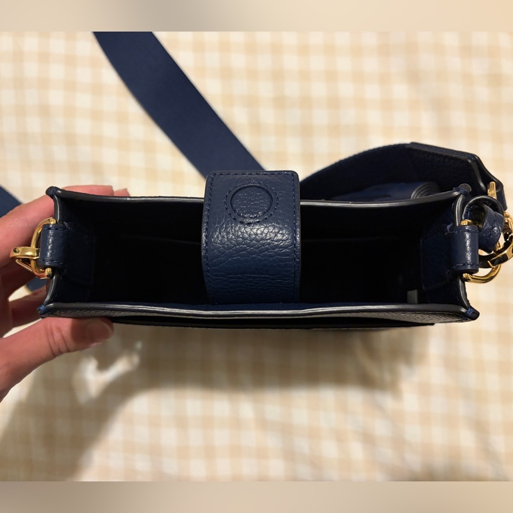 Tory Burch Navy Leather Tassel Crossbody Bag - Picture 14 of 14